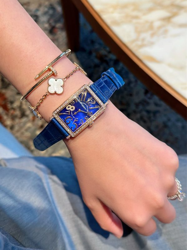 Franck Muller FM 952 Rose Gold 8 Diamonds Blue New có sẵn