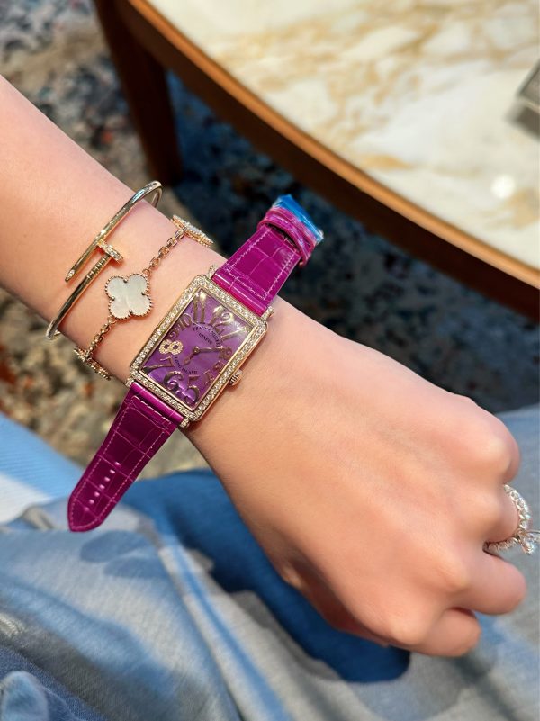 Franck Muller FM 952 Rose Gold 8 Diamonds Purple New có sẵn