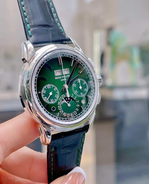Patek Philippe Grand Complications 5270P-014 Green Perpetual Calendar Chronograph