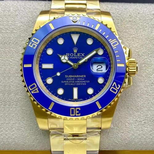Đồng hồ Rolex Submariner Date Yellow Gold Blue 116618LB-0003