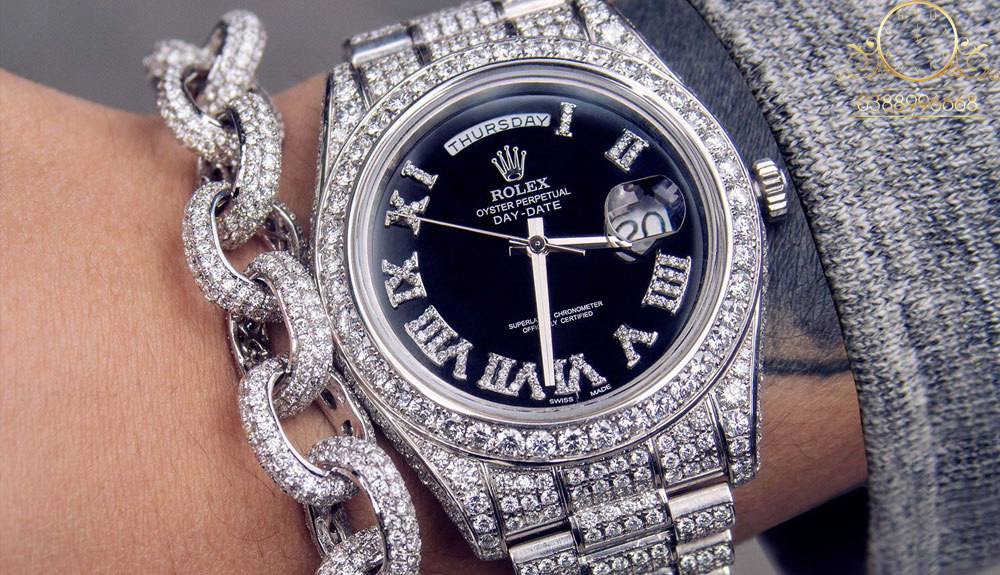 Rolex đính kim cương
