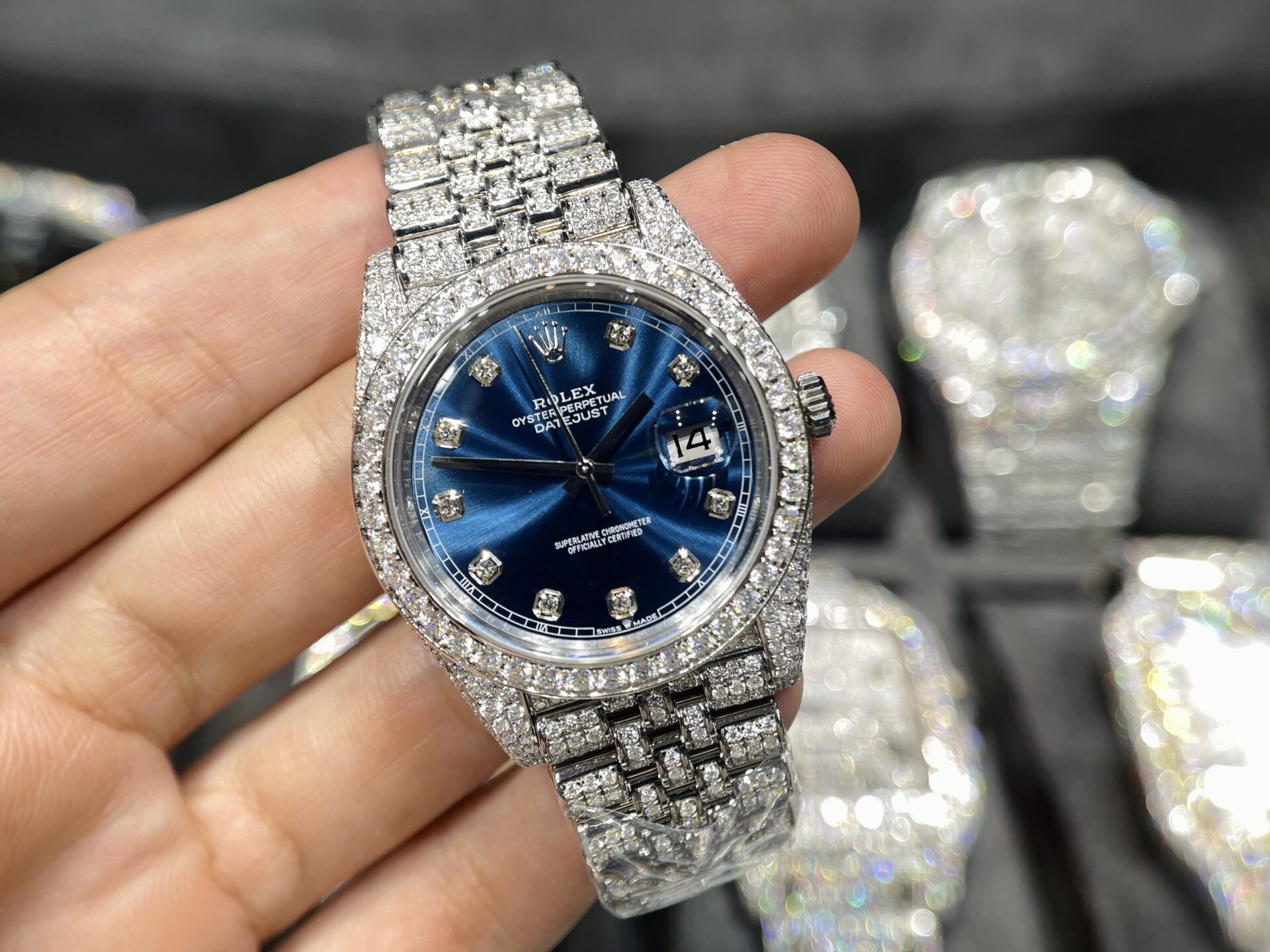 đồng hồ Rolex đính kim cương