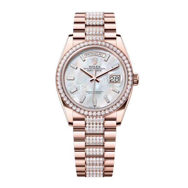 Rolex Everose Gold Day-Date 128345RBR-0078 Brand new 2024