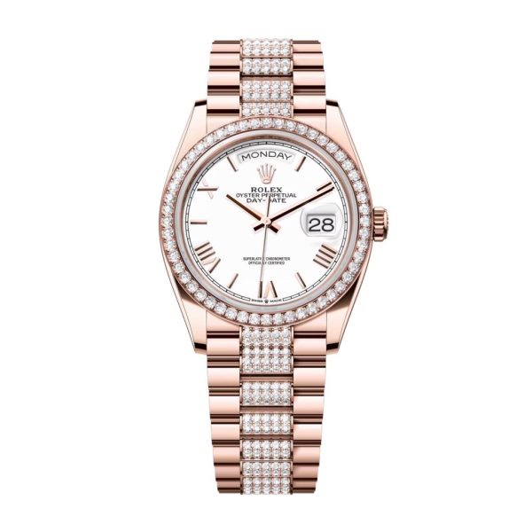 Rolex Everose Gold Day-Date 128345RBR-0071 Brand new 2024