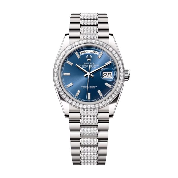 Rolex Day-Date White Gold 128349RBR-0052 Brand new 2024