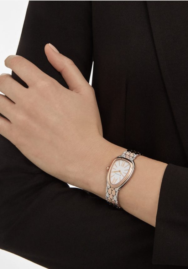 BVLGARI SERPENTI SEDUTTORI STEEL & ROSE GOLD