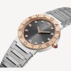 BVLGARI BVLGARI STEEL AND ROSE GOLD BLACK DIAL