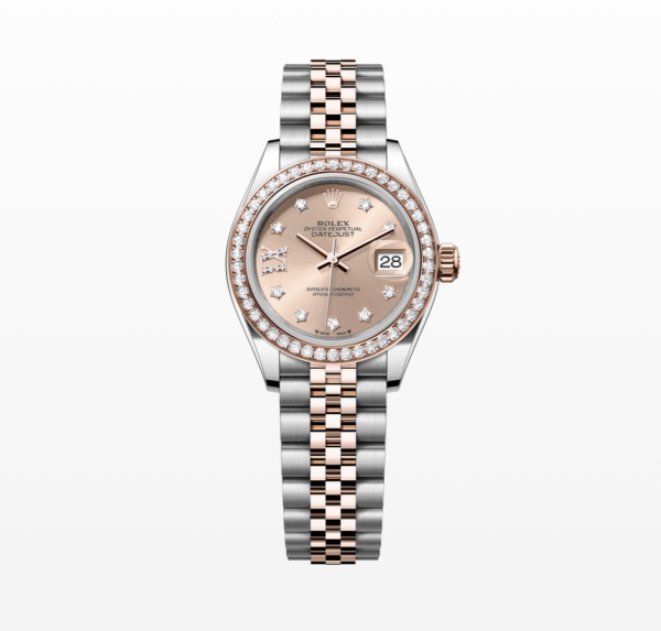 Rolex Everose Gold Datejust 28mm 279381-0027 cọc số sao