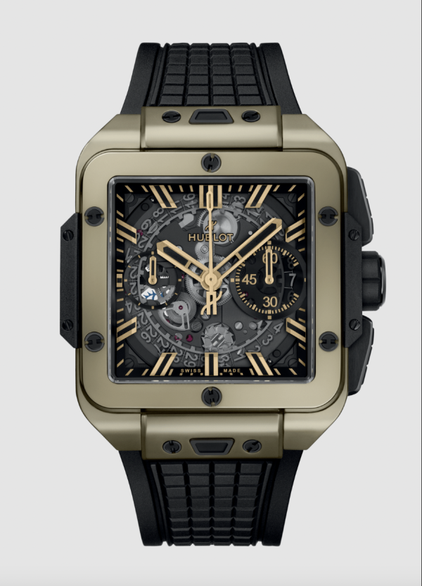 HUBLOT SQUARE BANG UNICO MAGIC GOLD