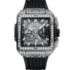 HUBLOT SQUARE BANG UNICO TITANIUM PAVÉ