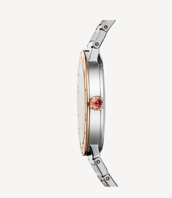 BVLGARI BVLGARI GREEN DIAL STEEL AND ROSE GOLD