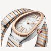 BVLGARI SERPENTI TUBOGAS WHITE DIAL STEEL AND ROSE GOLD
