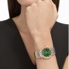 BVLGARI BVLGARI GREEN DIAL STEEL AND ROSE GOLD