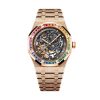 Royal Oak Frosted Pink Gold Double Balance Wheel Openworked