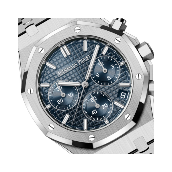 Royal Oak Selfwinding Chronograph “Bleu nuit nuage 50” Grande Tapisserie Dial