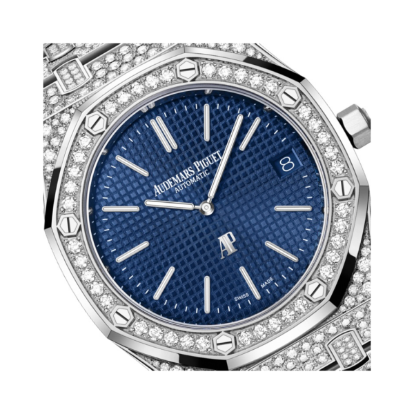 Royal Oak "Jumboo" Extra-thin Blue Petite Tapisserie Dial