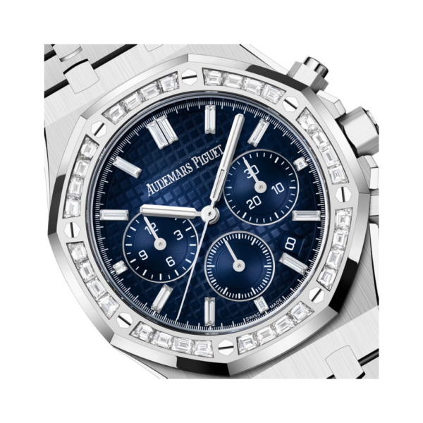 Royal Oak Selfwinding Chronograph Smoked Blue Grande Tapisserie Dial