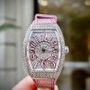 Franck Muller Vanguard V32 Full Diamond Steel Pink