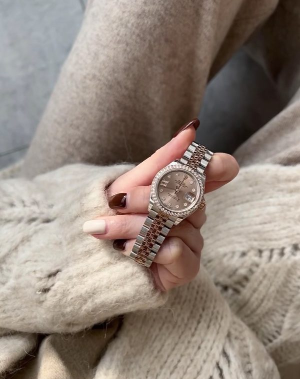 Rolex Everose Gold Datejust 28mm 279381-0027 cọc số sao