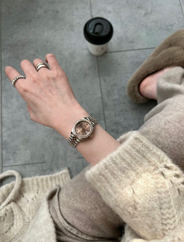 Rolex Everose Gold Datejust 28mm 279381-0027 cọc số sao