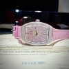 Franck Muller Vanguard V32 Full Diamond Steel Pink