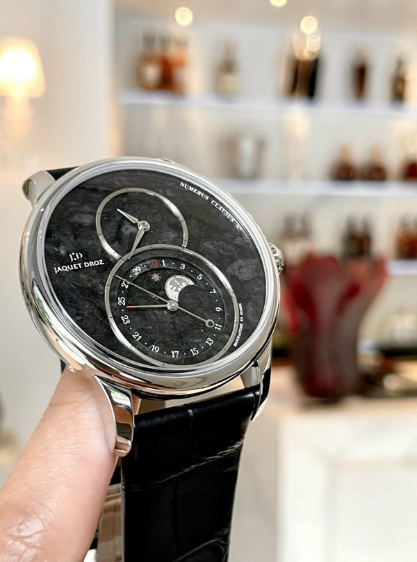 Jaquet Droz Grande Seconde Moon Swiss Serpentinite