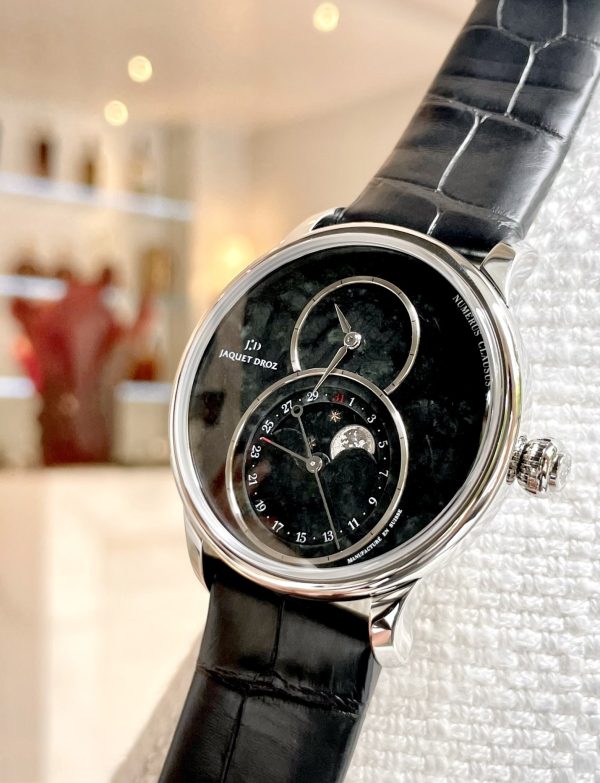 Jaquet Droz Grande Seconde Moon Swiss Serpentinite