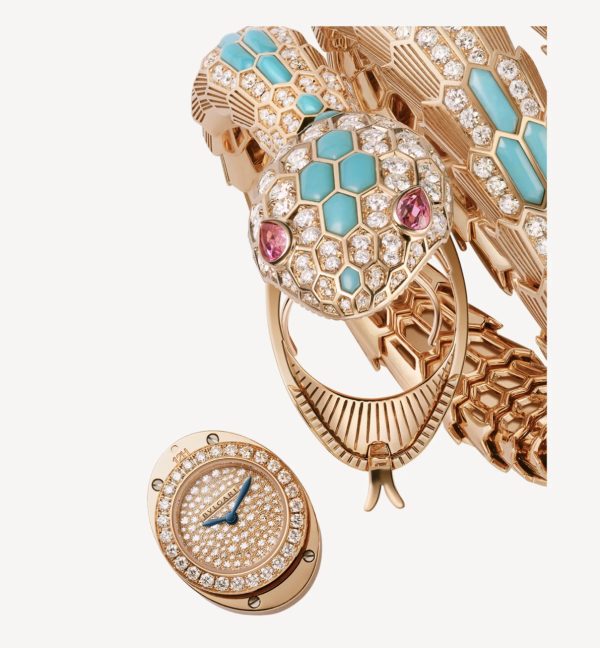 BVLGARI SERPENTI SECRET ROSE GOLD TURQUOISE