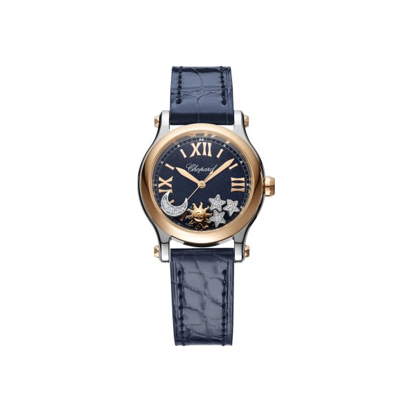 Chopard Happy Sport Sun, Moon and Stars Rose Gold Brand New