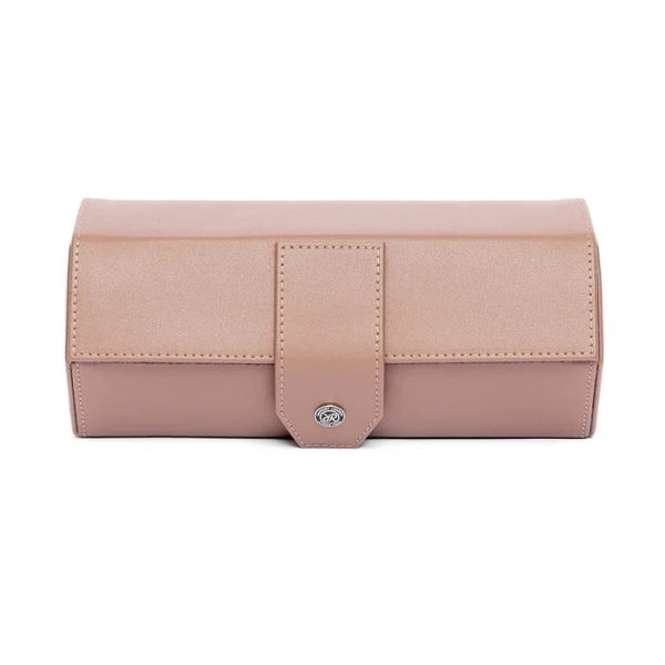 Box du lịch 3 đồng hồ Vantage Three Watch Roll Brown