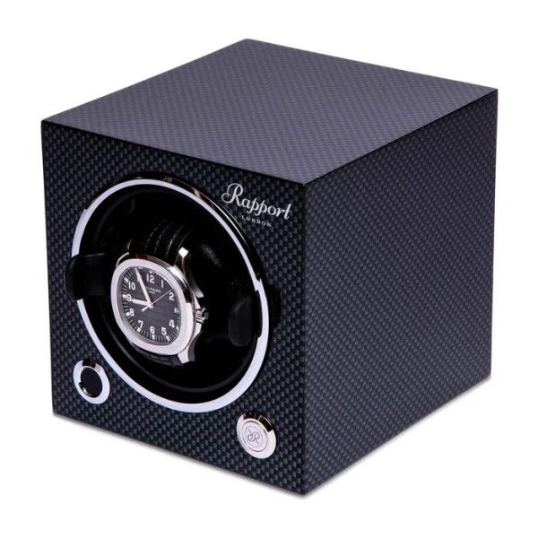 Hộp quay đồng hồ 1 ổ Evo Single Watch Winder Carbon Fibre EVO50