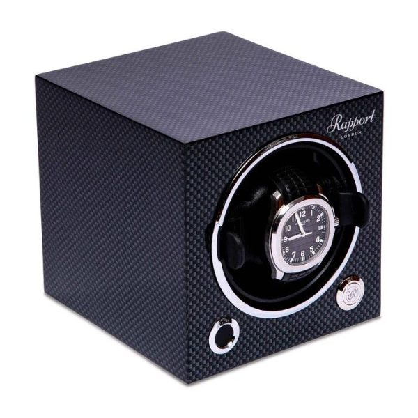 Hộp quay đồng hồ 1 ổ Evo Single Watch Winder Carbon Fibre EVO50