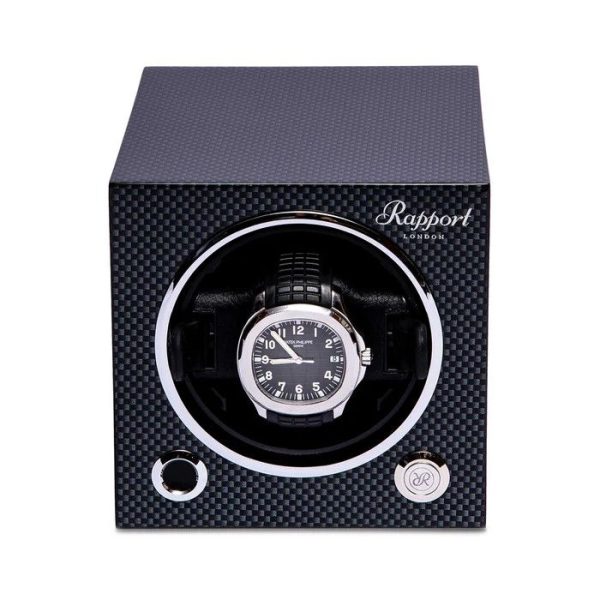 Hộp quay đồng hồ 1 ổ Evo Single Watch Winder Carbon Fibre EVO50