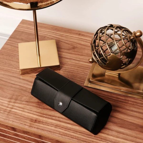 Box du lịch 3 đồng hồ Vantage Three Watch Roll Black