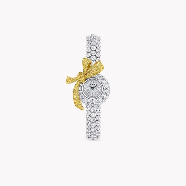 Graff Tilda's Bow Diamond Watch White and Yellow Gold Diamond Dial Brand new
