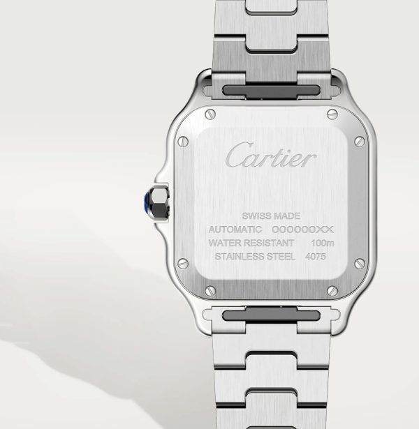 CARTIER SANTOS DE CARTIER WHITE DIAL YELLOW GOLD
