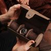 Box du lịch 3 đồng hồ Vantage Three Watch Roll Brown