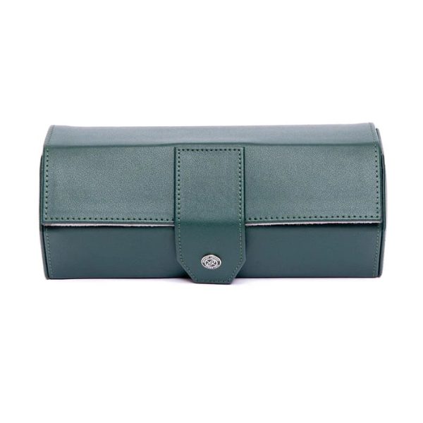 Box du lịch 3 đồng hồ Vantage Three Watch Roll Green