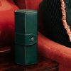 Box du lịch 3 đồng hồ Vantage Three Watch Roll Green