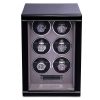 Hộp quay đồng hồ 6 ổ Formula Six Watch Winder Black W556