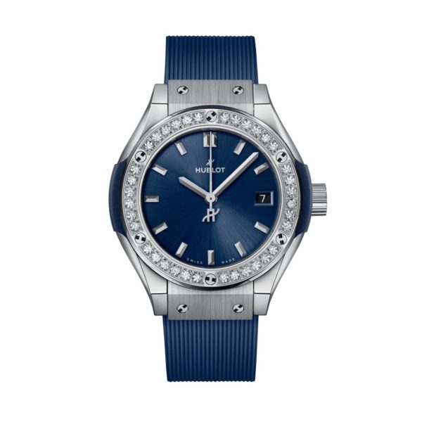 Hublot Classic Fusion Titanium Blue Diamonds 29mm new model 2024