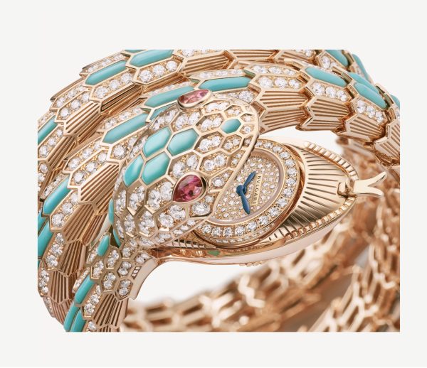 BVLGARI SERPENTI SECRET ROSE GOLD TURQUOISE