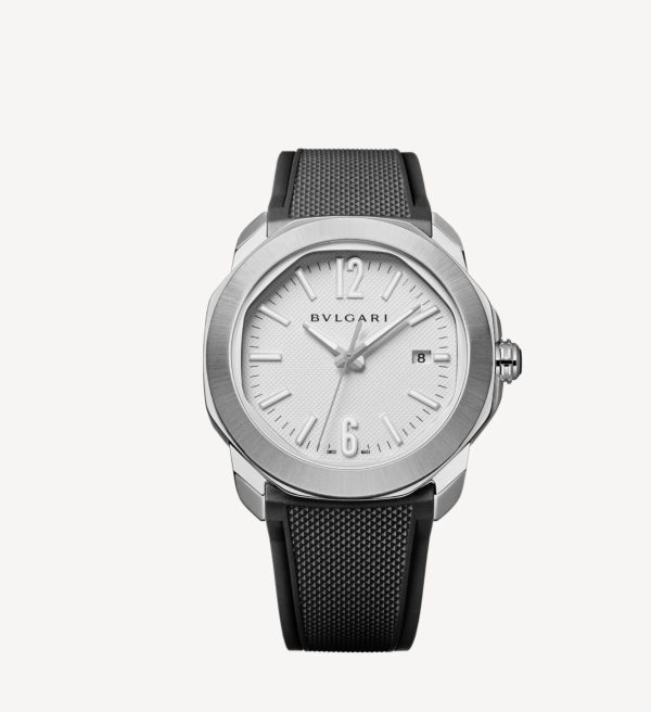 BVLGARI OCTO ROMA DATE WHITE DIAL