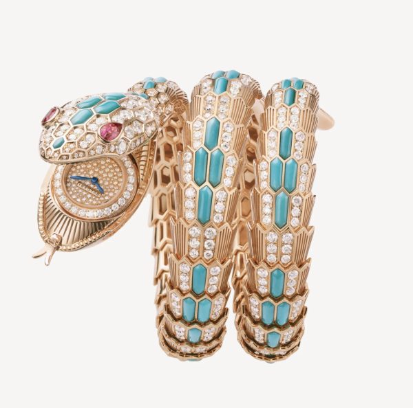 BVLGARI SERPENTI SECRET ROSE GOLD TURQUOISE