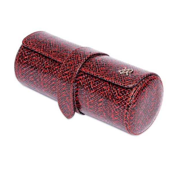 Box du lịch 3 đồng hồ Marlow Three Watch Roll Red