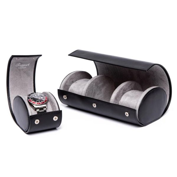 Box du lịch 3 đồng hồ Hype Park Three Watch Roll Black