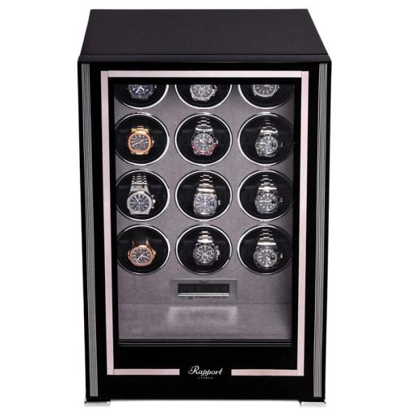 Hộp quay đồng hồ 12 ổ Paramount Twelve Watch Winder Ebony W212