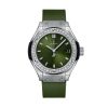 Hublot Classic Fusion Titanium Green Diamonds 29mm new model 2024