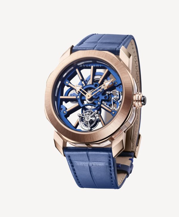 BVLGARI OCTO ROMA TOURBILLON ROSE GOLD BLUE DIAL