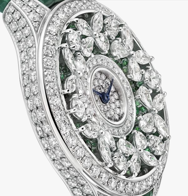 GRAFF CLASSIC BUTTERFLY EMERALD DIAMOND WHITE GOLD
